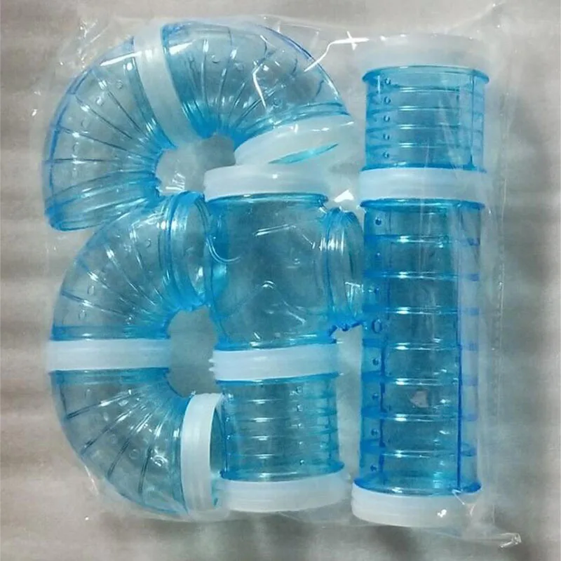 DIY U-type Plastic Pipe Line Tube Hamster Toy For Small Animal Cages Training Connected External Tunnels Toys Pet Products