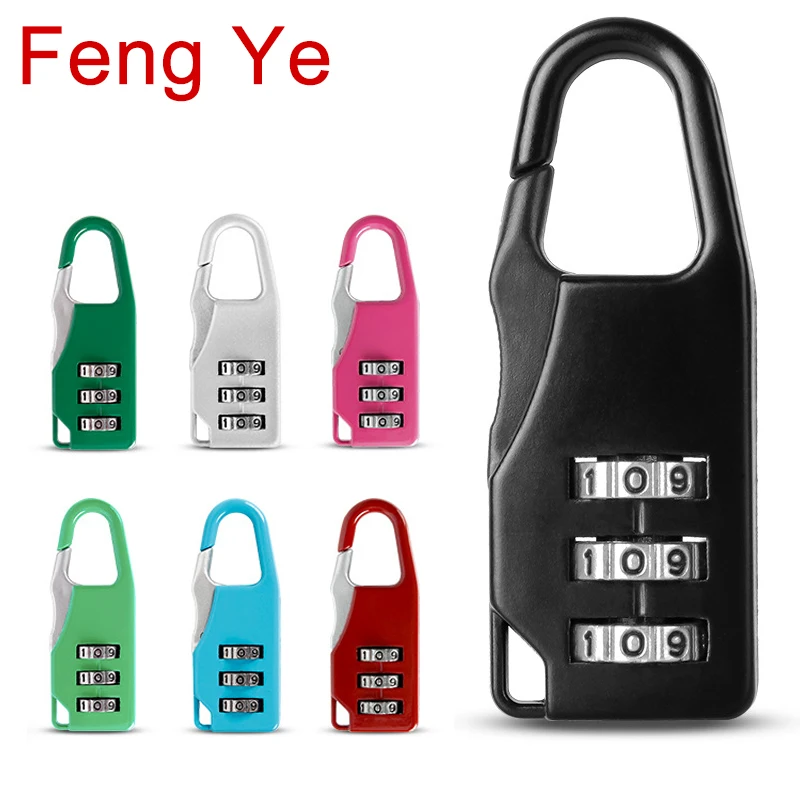 Feng Ye Padlock TSA сочетание 3 цифр пароль чемодан с цифровой индикацией чемодан номер Дорожная безопасность сумка рюкзак секретный небольшой