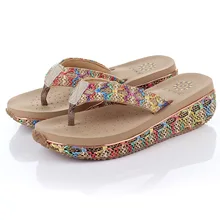 Cane Flip Flops 2015 Casual font b Women b font Shoes Summer High Heels Sandals Wedges