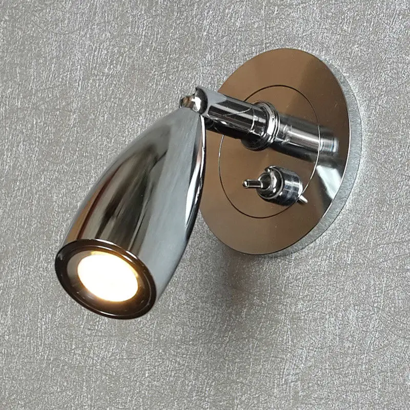 Topoch Recessed Reading Lights Over Bed Driver Conceal in Wall Switch