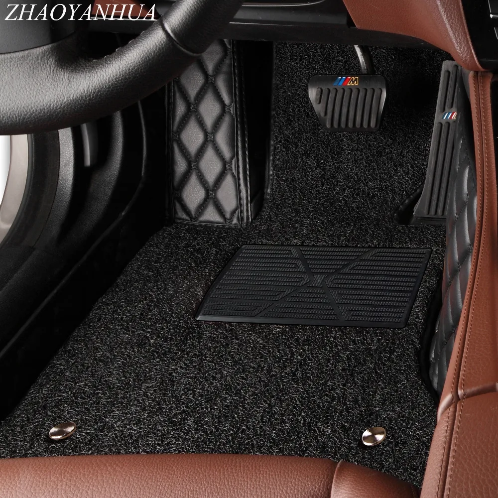 

Driver side luxury car floor mats according the car model to custom fit one peices