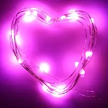 Новинка 2 м 20LED кнопки на батарейках Серебряный медный провод мини сказочные гирлянды PK O11