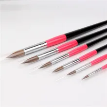 6 шт./компл. Детские кисть Акварельная лошадь кисти для рисования художественный Рисунок кисти художественные канцелярские принадлежности Пластик Студенческая Канцелярия