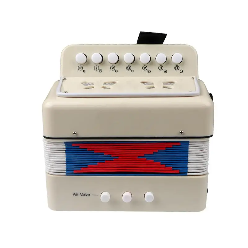 Детский мини-аккордеон прочный аккордеон образовательный музыкальный инструмент игрушка для любительских начинающих детей аккордеон ритм