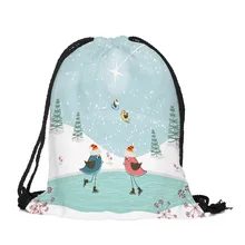 Sleeper#5001 Merry Рождественская конфетка сумка рюкзак комплект карман шнурок