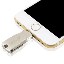 Kismo USB флэш-накопитель мини флеш-накопитель iphone OTG U диск металлическая ручка USB накопитель для iphone 8X7 6 Plus 6 S 5S iPad mini Air 2