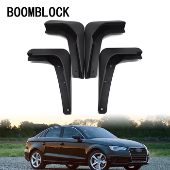 

BOOMBLOCK Car Front Rear Mudguards For Audi A3 Sedan 2013 2014 2015 2016 Accessories Splash Guard Fenders 1Set Mud Flaps
