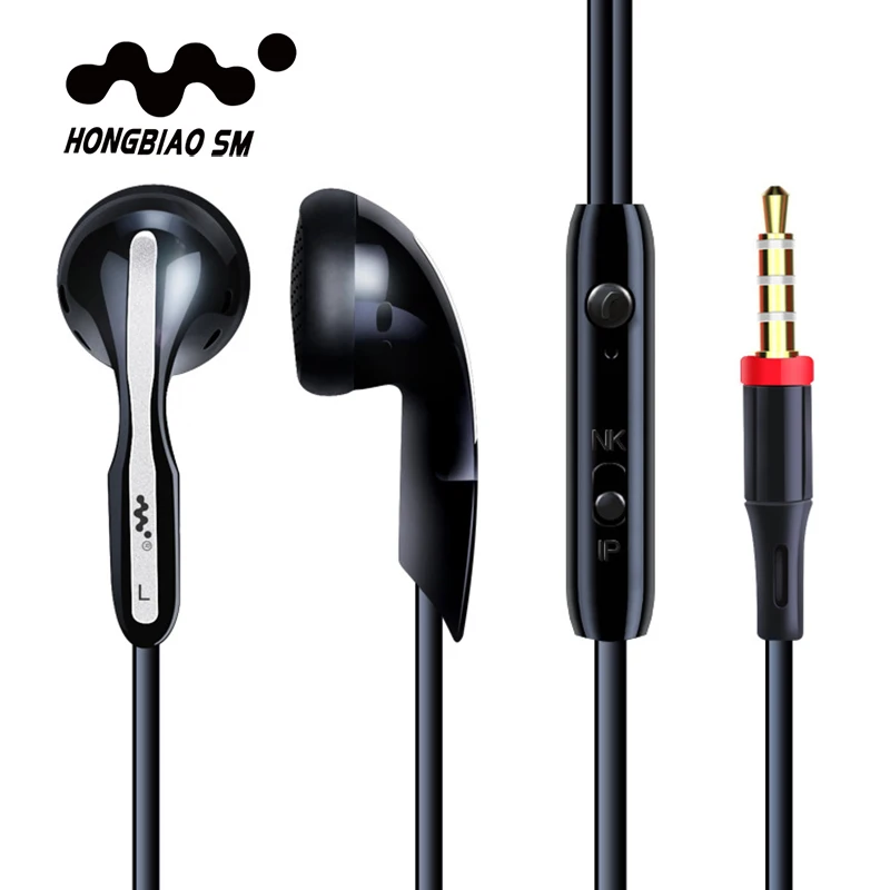 Universal 3.5mm In ear Earphone Metal Stereo Sound Music Earbud Headset With Microphone