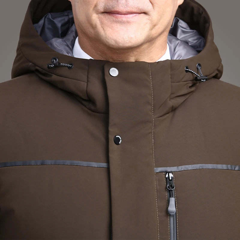 Épais color Canard 1 Veste Taille Manteaux Plus Bas Pour Le À La Capuchon Vers 3 Chaud color Hommes Vestes 2 Color D'hiver Nouveaux 2018 Parkas Mode De Duvet XFwzzqg