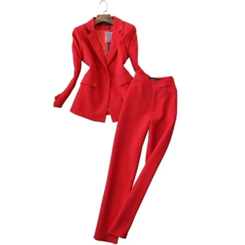red suit jacket womens
