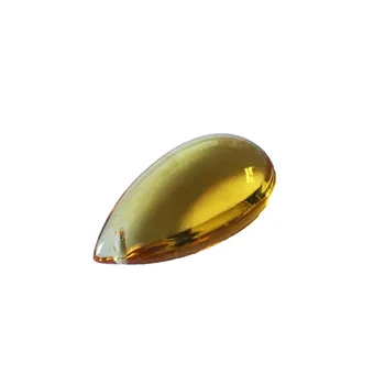 

38mm*20mm 50pcs Topaz Glass Crystal Smooth Pendants For Malls Chandelier Pendant Lamp Accessories Free Shipping