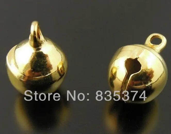 

1000 pcs 6mm Jingle Bell Dangle Charms With Loop Small Bells Fit Festival Jewelry Pendants charm beads