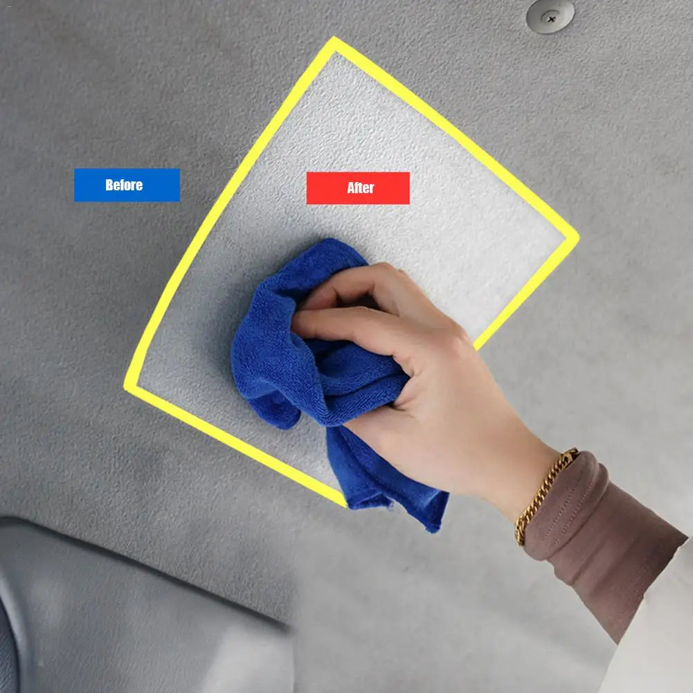  Car Accessories Car Interior Agent Ceiling Cleaner Home Flannel Scratch RemoWoven Fabric Water-free