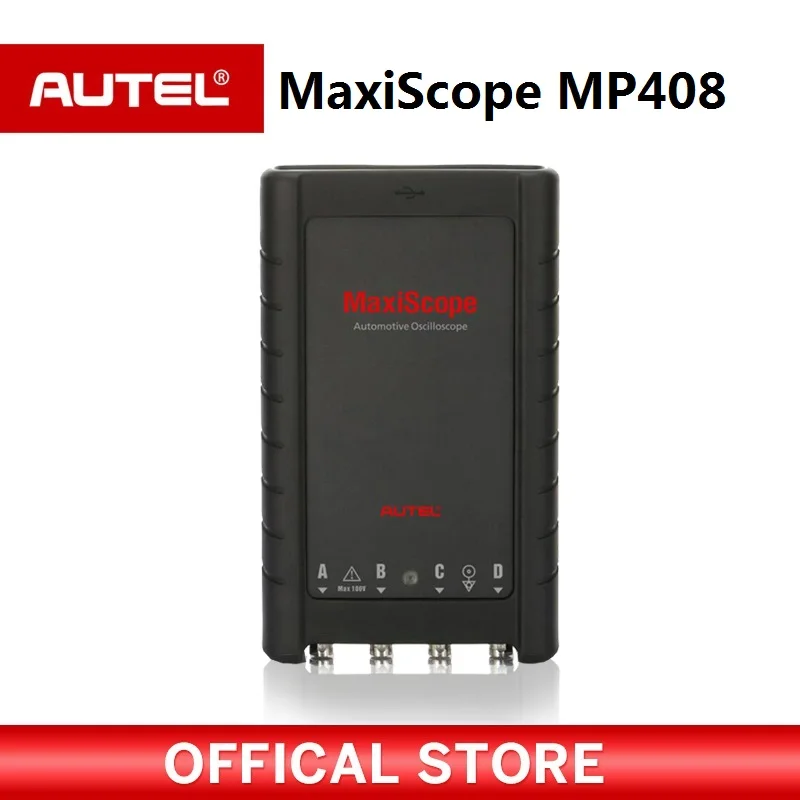 AUTEL MaxiScope MP408 Basic Kit 4 channel automotive oscilloscope work with PC & Maxisys Reads and displays electrical signals AUTEL MaxiScope MP408 Basic Kit 4 channel automotive oscilloscope work with PC & Maxisys Reads and displays electrical signals