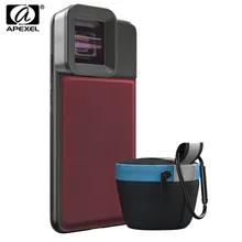 APEXEL 1.33X анаморфный объектив с c-креплением чехол 4K HD видео широкоформатный фильм деформация Vlog телефон объектив камеры для iPhone huawei