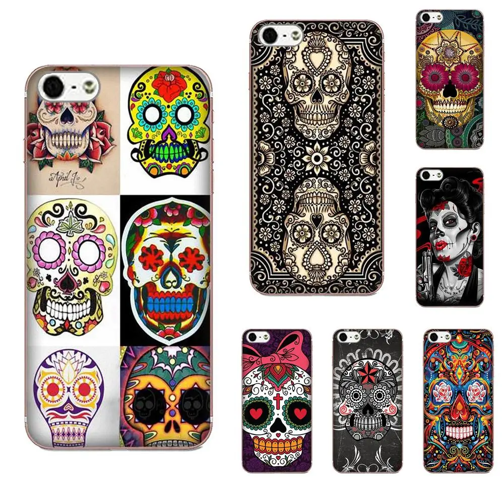 

Drawing TPU For Huawei Mate 7 8 9 10 20 P8 P9 P10 P20 P30 Lite Plus Pro 2017 Mexican Sugar Skull Soft