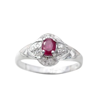 

2017 Qi Xuan_Fashion Jewelry_Red Stone Simple Elegant Woman Rings_S925 Solid Sliver Fashion Rings_Manufacturer Directly Sales