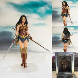 Книги по искусству 19 см Wonder Woman Themyscira фигурка принцессы весы окрашенные вариант Аниме ПВХ фигурку Коллекционная модель