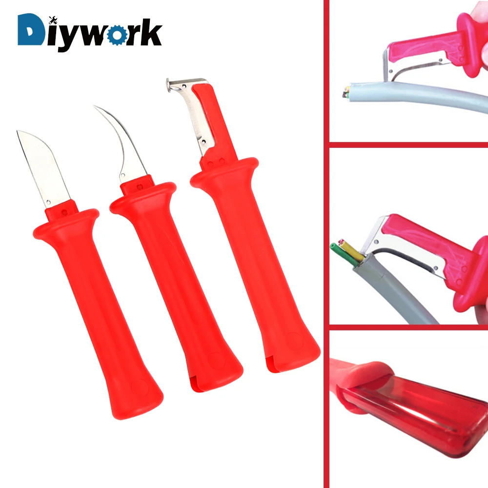 

DIYWORK Cable Stripper Hand Tools Wire Stripper Knife Insulation Stripping Pliers Multifunction