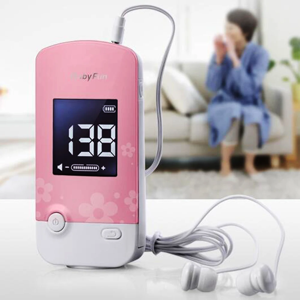 

CE ISO Large Screen Fetal Doppler Monitor Fetal Heart Rate Monitor for Pregnant Mother Unborn Baby LCD Large Screen