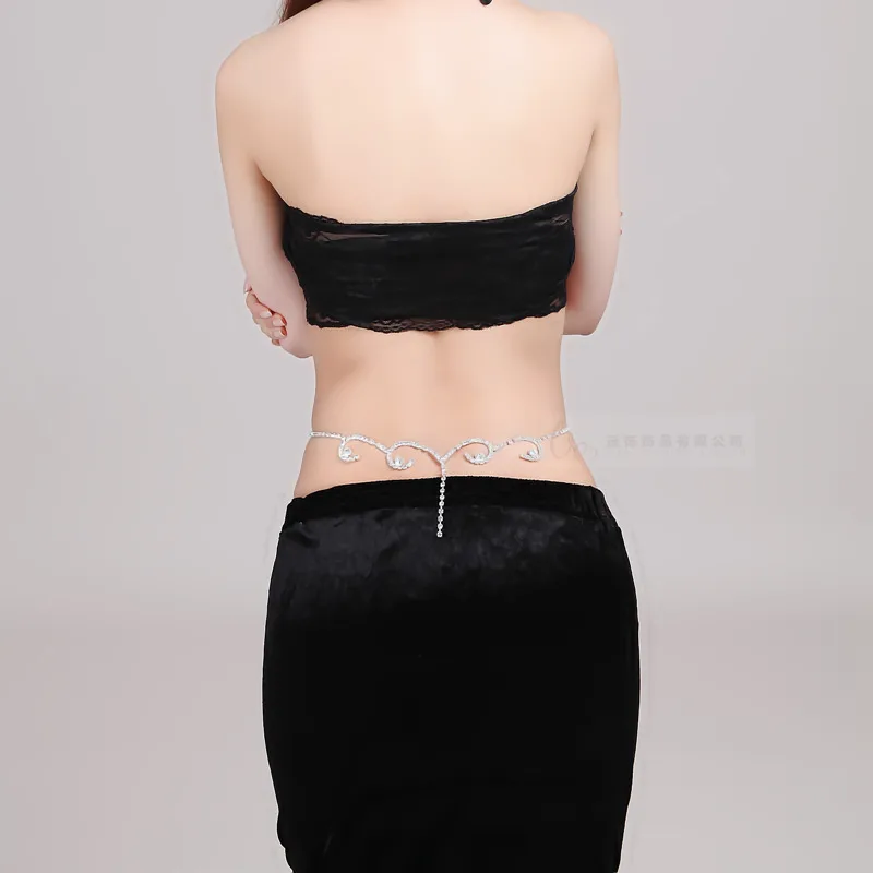 New Women Crystal Body Chain Lovely Crystal Belly Chains Waist Necklace