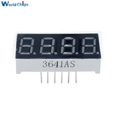 0.36 Pollici 4bit 4 Bit Catodo Comune Tubo Digitale Rosso Digit Digit Led Display 7 Seg Segmento 0.36 Pollici 0.36 ''0.56in. 4 Quattro Bit