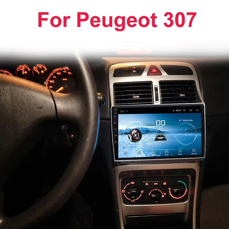 

Android 8.1 2.5D IPS Screen Car DVD Video Player GPS Navigation Multimedia For peugeot 307 Radio 2004 2005 2006-2010 2011 2013