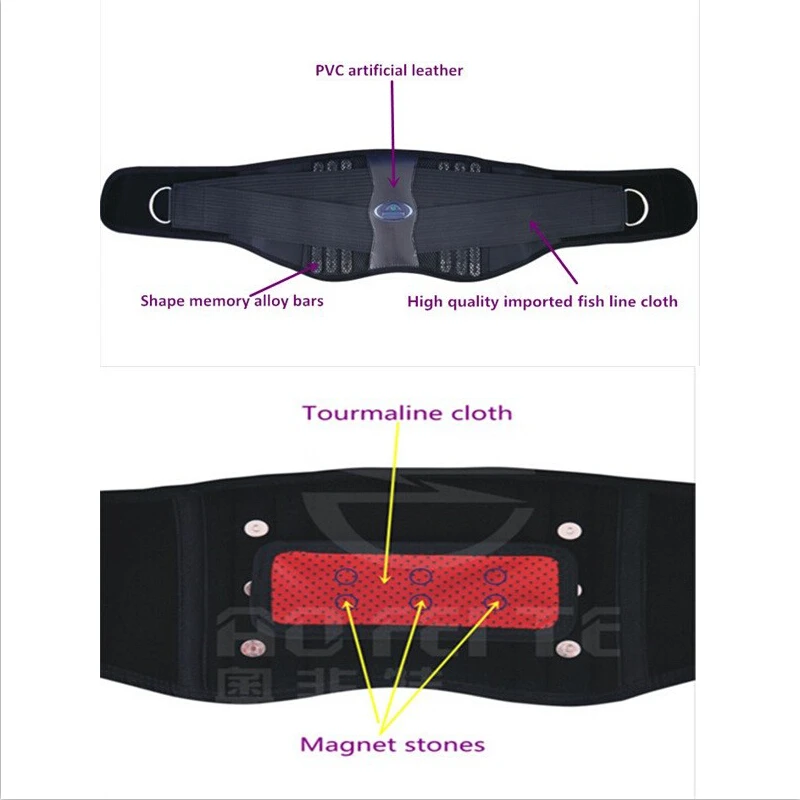 Рабочий Поясничный пояс поддержка талии поясница бандаж рабочие защита талии для спины позвоночника облегчение боли САМОНАГРЕВАЮЩАЯСЯ Y012
