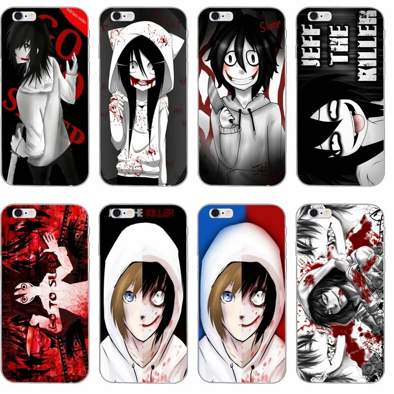

anime horror Jeff the killer slim tpu Soft phone case For Samsung Galaxy J1 J2 J3 J5 J7 A3 A5 A7 2015 2016 2017