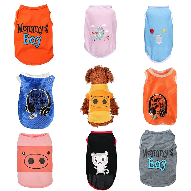

Pet Dog Clothes For Small Dogs Summer Clothes Chihuahua Puppy Clothing Shirt Vest Printed Ropa Para Perros