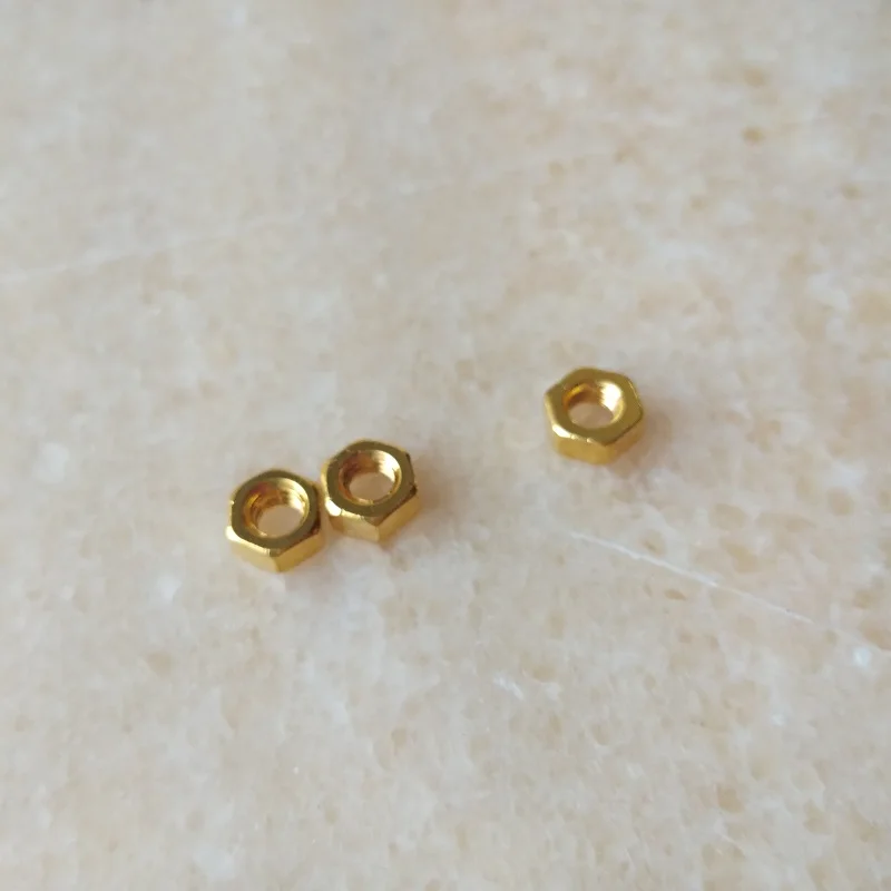 50pcs M4 Gold Cross Pan Head Machine Screws with Nuts round Head Chandelier Lighting Accessories for Home Improvement