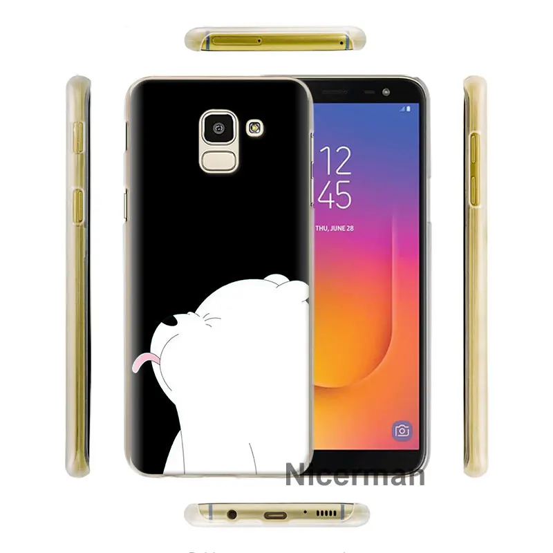 Милый Мы Голые Медведи чехол s крышка для samsung Galaxy A30 A50 A70 A80 M10 M30 A7 A6 A8+ A9 ПК Жесткий Чехол Для Телефона