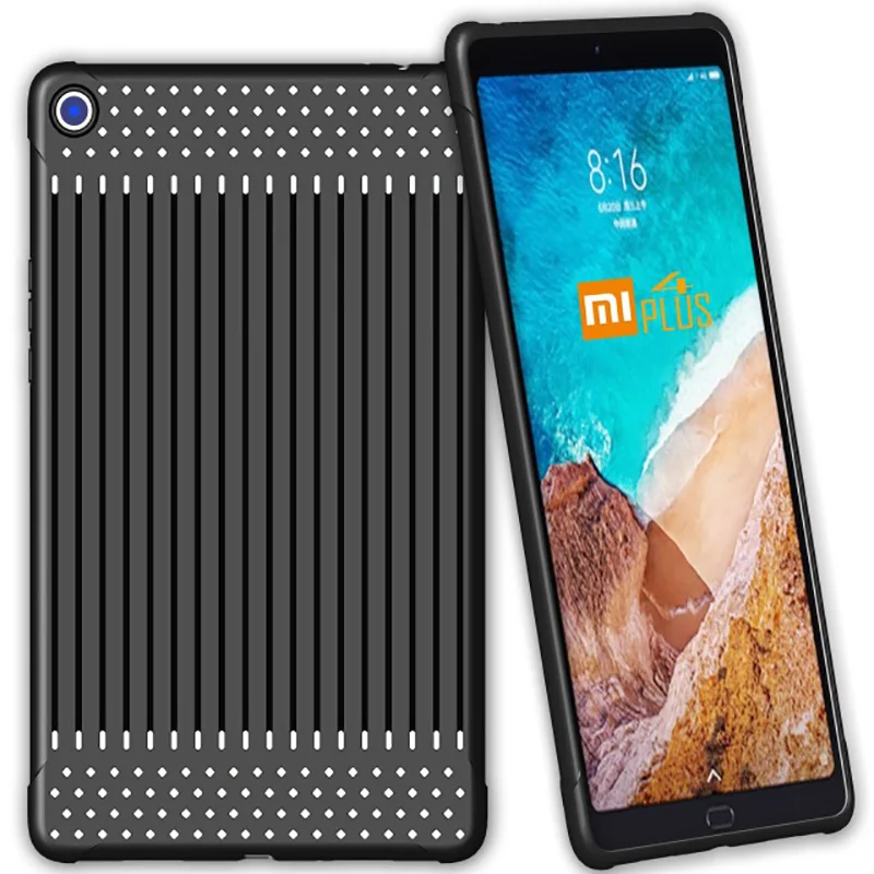 Чехол для xiaomi mi pad 4 Тонкий Мягкий Силиконовый ТПУ задняя 8,0 10,0 дюймов планшет противоударный Coque Funda, чехол для xiaomi mi pad 4 plus - Цвет: 10 inch Black