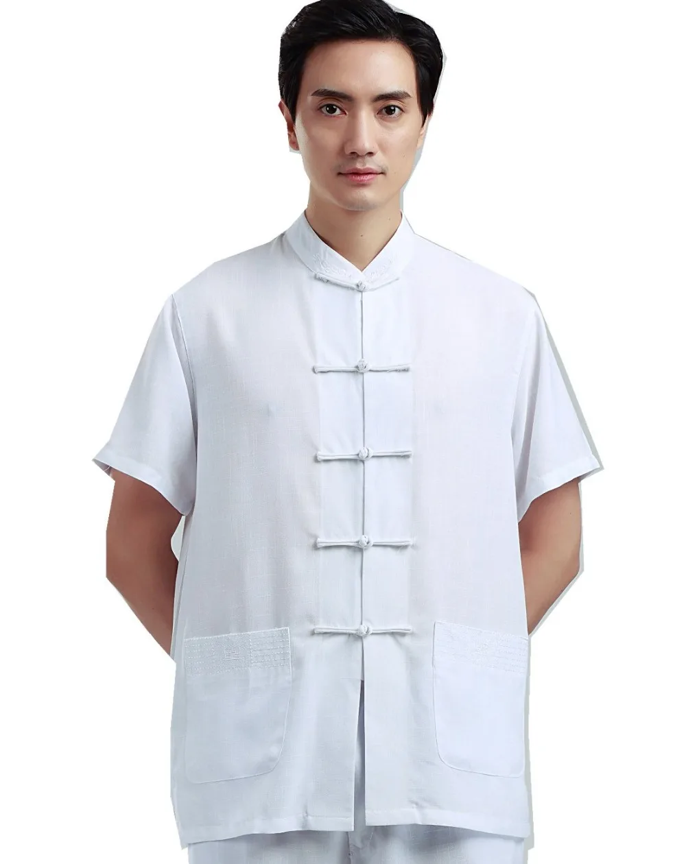 Shanghai Story traditional chinese clothing for men tai chi shirt male chinese ethnic clothing tangzhuang Top Kungfu Shirt Man