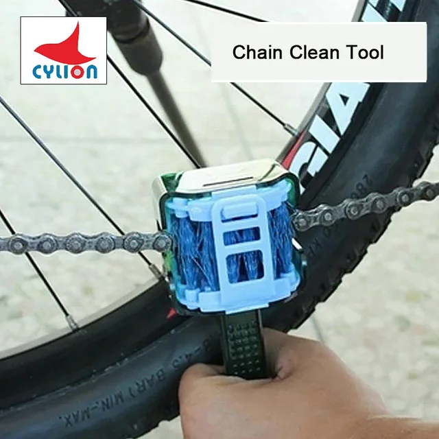 Bicycle Chain Cleaner Bike Clean Machine Brushes Scrubber Wash Tool Mountain Cycling Cleaning