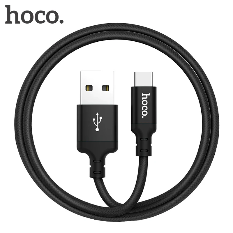 Hoco الهاتف المحمول شاحن كابل usb إلى نوع سريع-c/مايكرو usb/البرق 2a سريع الشحن لكابلات بوك فون سامسونج