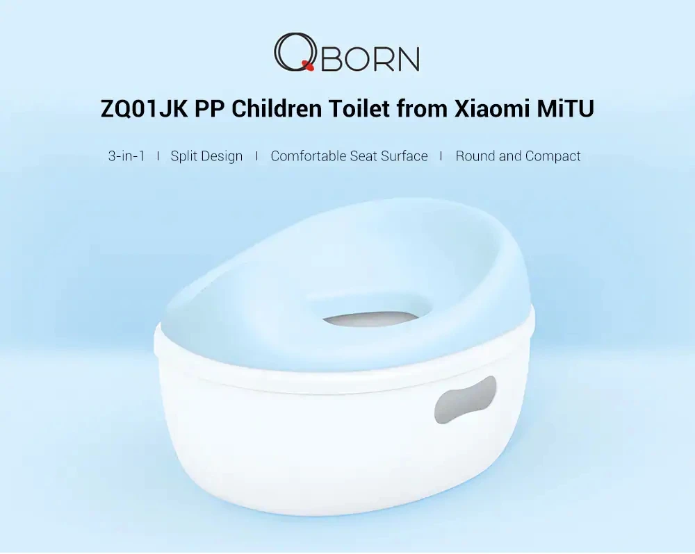 Xiaomi Qborn Baby Potty ZQ01JK 3 в 1 портативная детская унитаз для сиденья унитаза шаг стул съемный Туалет Обучение для детей