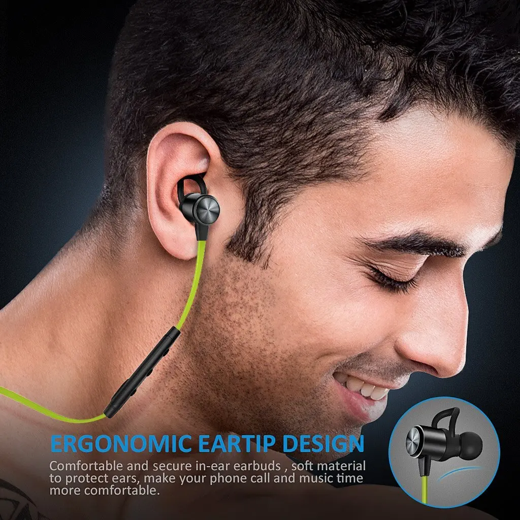 HTOCINQ Wireless Headphones Earbuds Lightweight Sweatproof Stereo Earphones Noise Canceling | Электроника