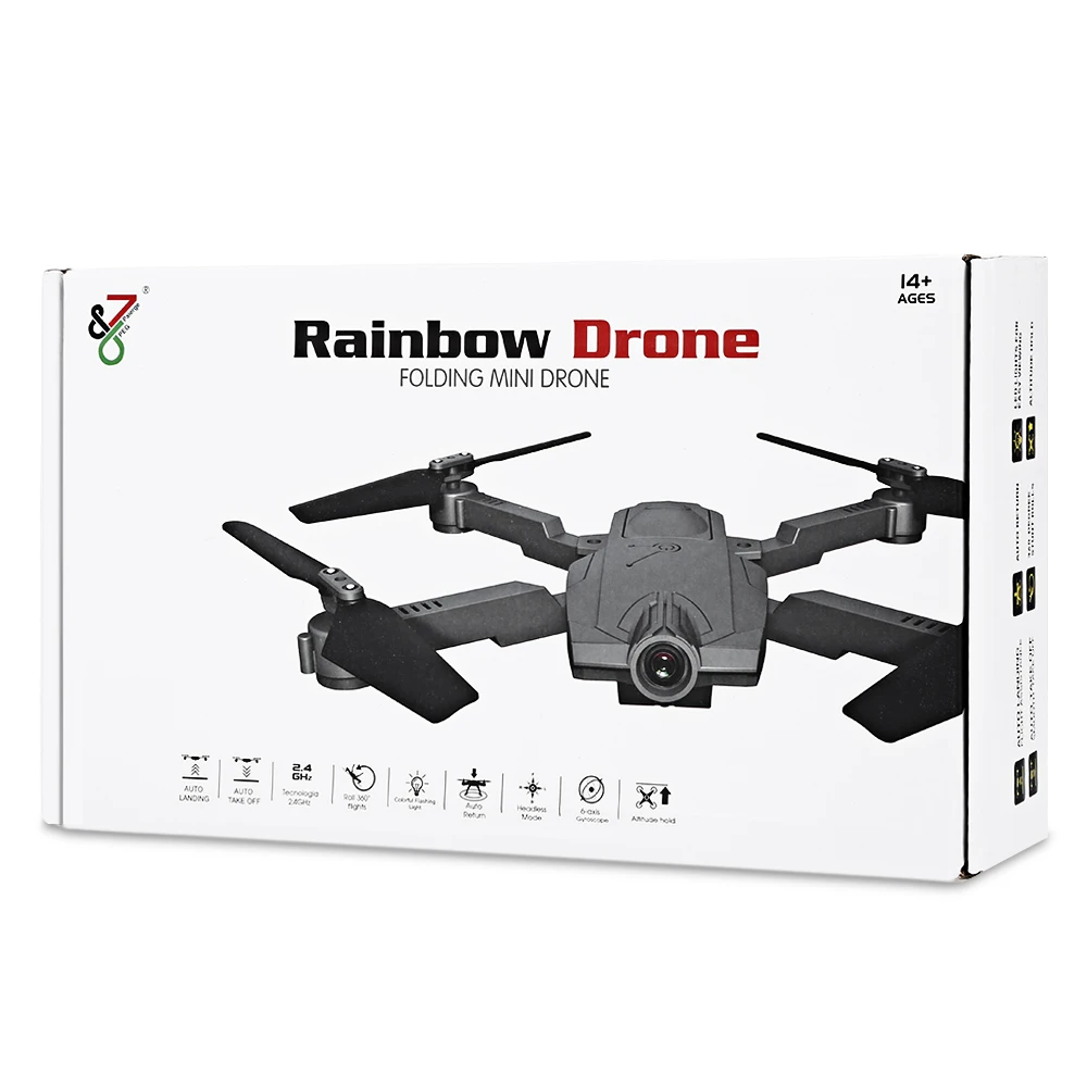 Peg116 Quadcopter селфи Дрон с Wi Fi FPV системы 0.3mp HD Камера высота держатся и Безголовый