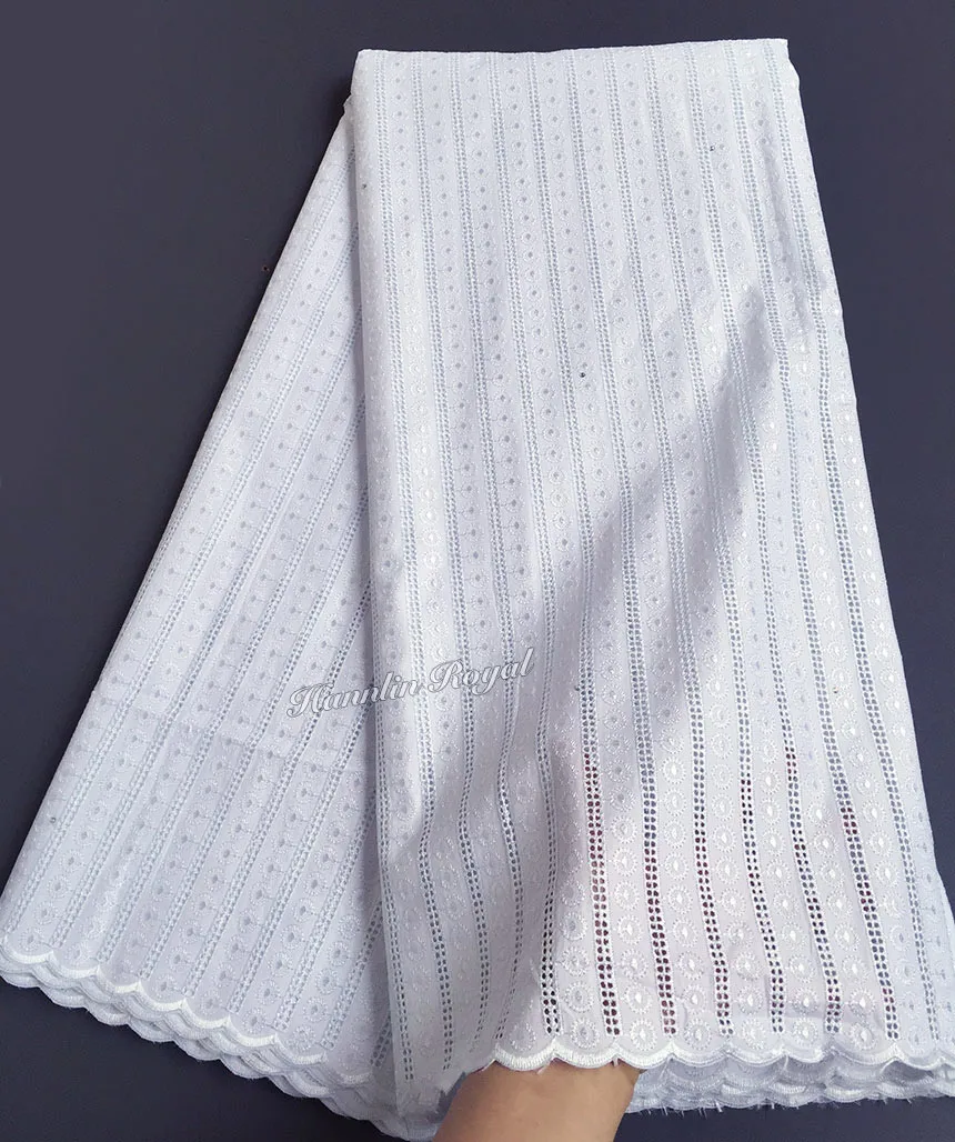 Buy Plain white polish cotton lace for men African