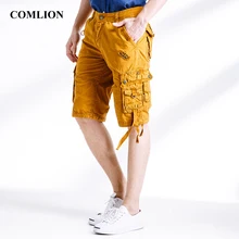 COMLION Новое поступление Стиль летние шорты-карго Для мужчин Мульти-карман камуфляж Для мужчин s Повседневное свободные до колена Длина Мужская Мода шорты f5