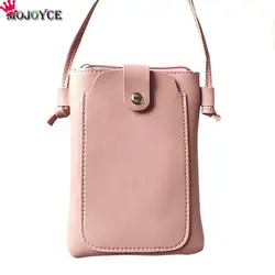 3 цвета из искусственной кожи Цвет телефона Винтаж Для женщин плеча Crossbody BagsFemale мини телефон Повседневное сумка