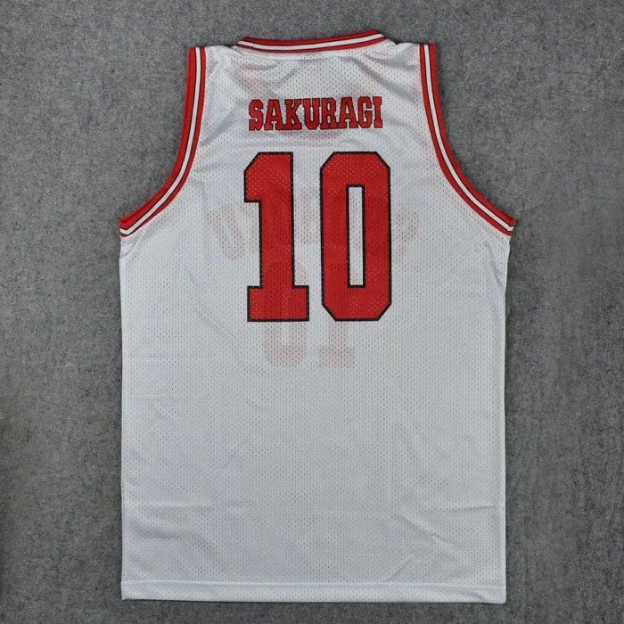 Аниме SLAM DUNK Косплэй дешевый костюм Shohoku Sakuragi Баскетбол Джерси Топы Спортивная одежда школы баскетбольной команды Uniform