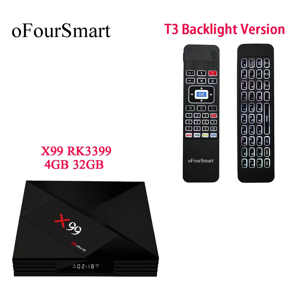 RK3399 с двухъядерным X99 Android 7 1 ТВ приставка 4K BT4.1 смарт медиаплеер Поддержка AV HD 2 0 T3 L