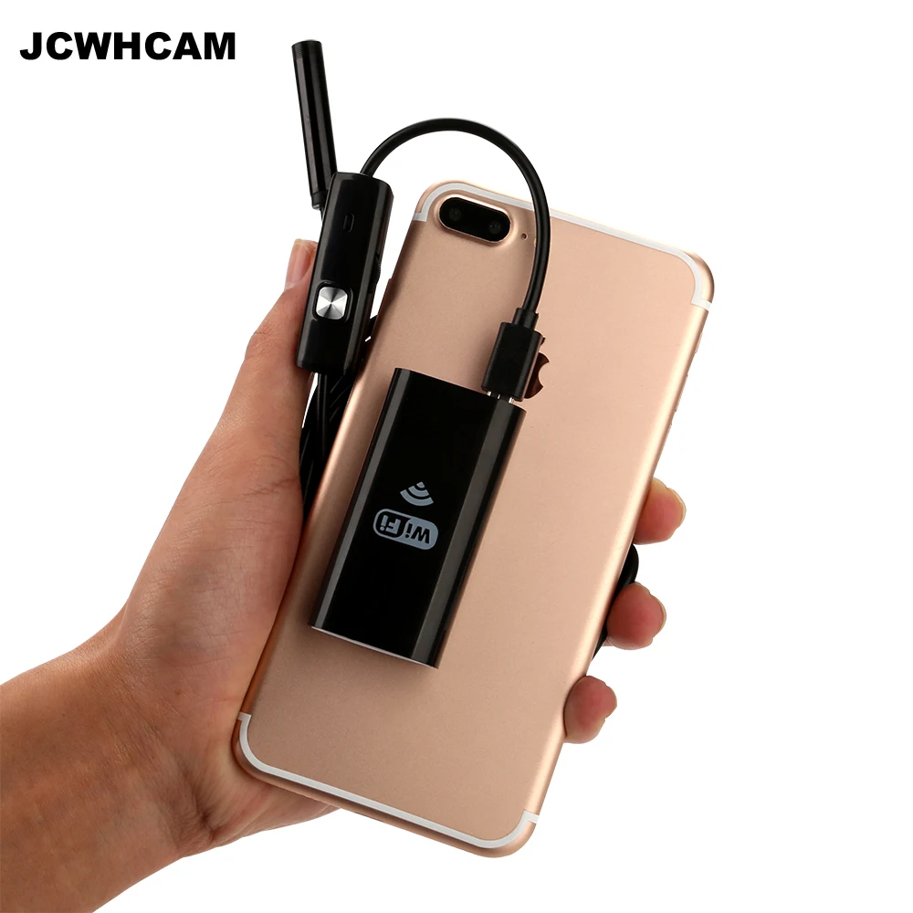 JCWHCAM 1 м 2 3 5 кабель IOS Android Wifi эндоскоп с объективом 8 мм 6 светодиодов