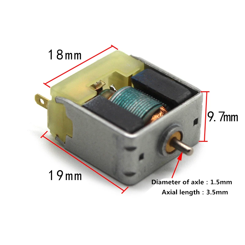 

DC 3V Micro DC Motor Square Micro Motor for DIY Experiment Toy