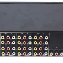 1 вход 16 Chs видео AUDEO выход 16 нагрузки видео аудио усилитель сплиттер RCA разъем AV сплиттер