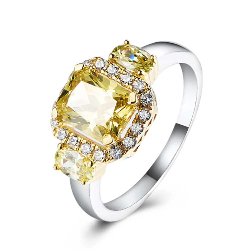Aliexpress Buy 925 Sterling Silver Fashion Jewelry Yellow Cubic 