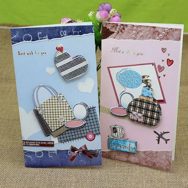 

16pcs/set Cute Cartoon Print Postcards Greeting Card Children Birthday Gift Card Set Message Card with Envelope