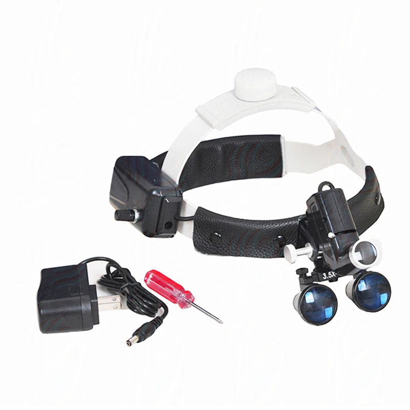 

ENT surgery LED magnifier Medical Headset headlights 3.5X 30000lux DY-105 Y